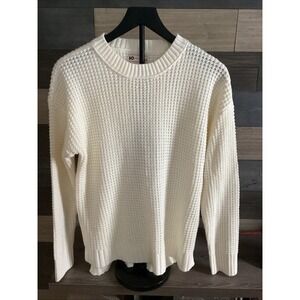 Womans SO Cream Color Sweater Size Med 100% Acrylic